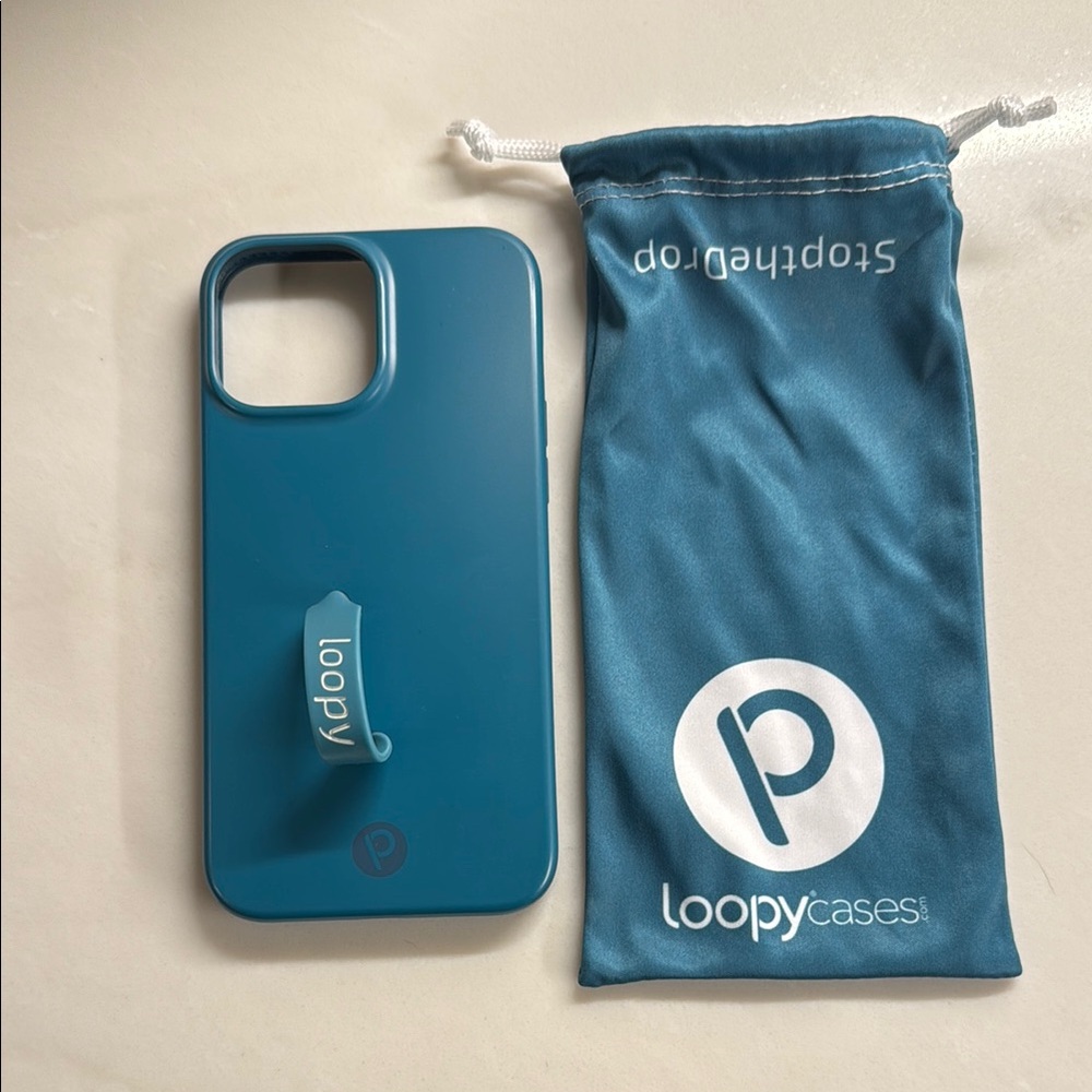 iPhone 13 Pro Max Loopy Case Blue Phone Case